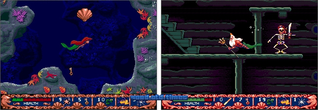ARIEL THE LITTLE Mermaid Disney's Sega Megadrive / Mega drive MD EUR 24