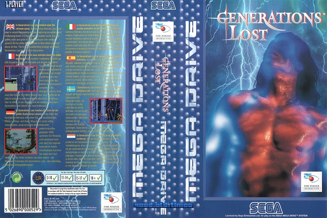 JEU SEGA MEGADRIVE : Générations Lost Complet