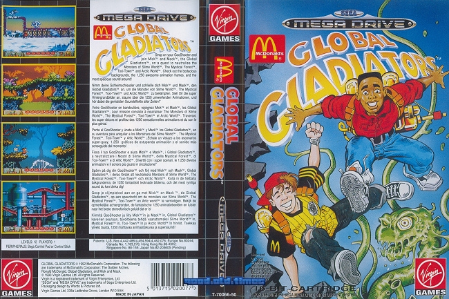 GLOBAL GLADIATORS SEGA MEGADRIVE (MD) PAL-EURO (COMPLETE - Trader Games