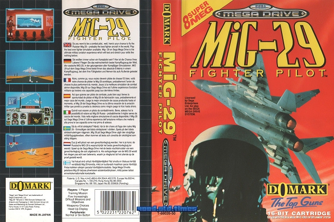 Sega Mega Drive - Mig-29 Fighter Pilot - Top / MD Game | eBay