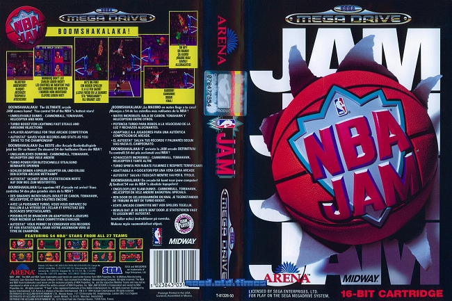 Nba Jam - Sega Mega Drive / Md Game - Cib | eBay
