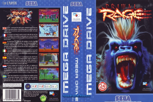 Sega Mega Drive - Primal Rage / MD Game | eBay