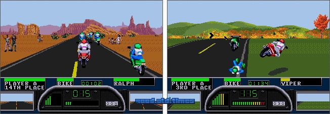 Jeu SEGA MEGA DRIVE ROAD RASH 2 complet en boîte version