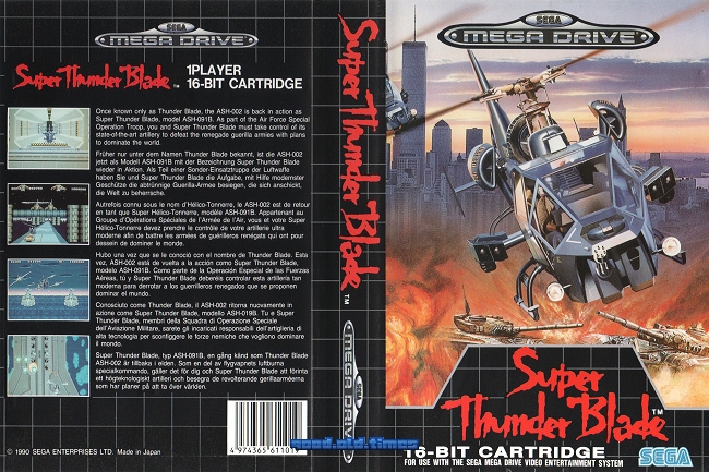 Jeu Vidéo Super Thunder Blade Pour Sega Megadrive - Bon état - Édition 2023