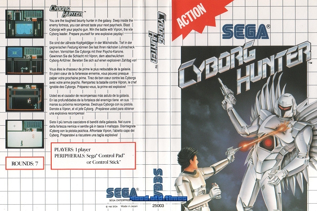 Cyborg Hunter Preise Sega Master System | Preise für Nur Spiel, OVP und Neu vergleichen