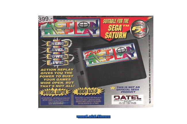 L'action replay 4 mega pour la Sega Saturn