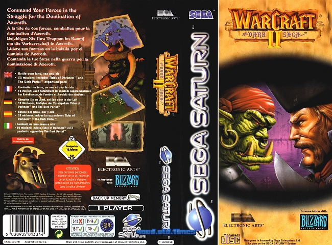 Sega Saturn - Warcraft 2: The Dark Saga - Top | eBay